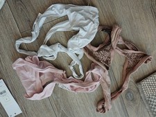 Job lot - 3 Pairs ladies mixed leopard print thongs knickers 14 *George