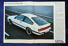 Opel Monza GSE Original Advertising 1983 Monza B