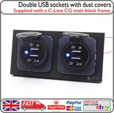 C-Line Matt Black Frame Double