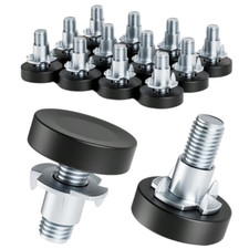4–24x Adjustable Furniture Feet Levelers with T-Nuts 1/4"-20 UNC Thread