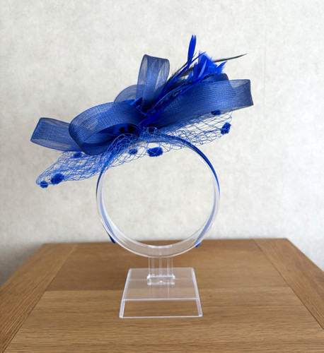 Blue fascinator headpiece - blue,