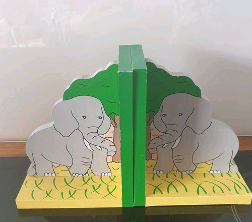 Bookends pair of wooden - pair,