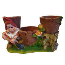 GARDEN GNOMES LARGE PLANT POT