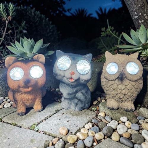 Led solar garden animal light - led,
