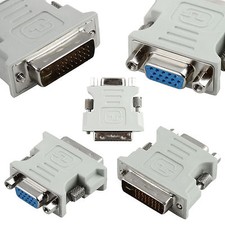 5 x Dual Link DVI-I DVI to VGA Adapter Cable Converter fits Monitor Projector TV