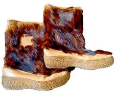 Italian Tatra goat Fur Rare Yeti Ski shearling winter Boots uk 9 eu 43 us 10