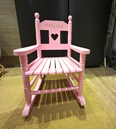 Pink wooden children - pink,