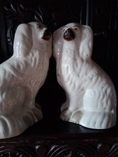 Antique Pair Staffordshire Dog