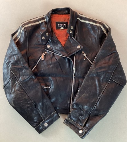 Leather biker jacket - leather,