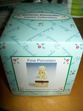 Madame Alexander YELLOW ROSEBUD PORCELAIN HINGED BOX  Toddler Baby NEW