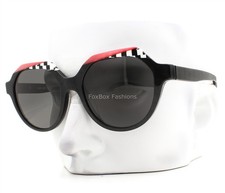 Alain Mikli Alete Sunglasses A05067 001/87 Black Noir Checker Red No Case