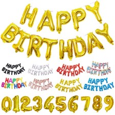 Happy Birthday Balloons Banner