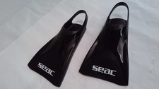 SEAC Atom Fins Swimming for Training in the Pool and in the Sea Black Small