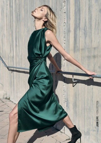 Zara green emerald - emerald, midi