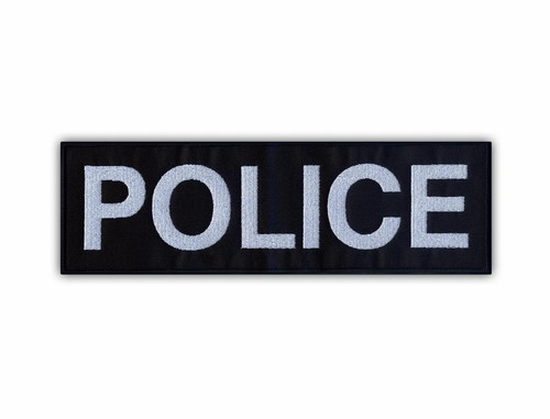 Police large patch badge - police,