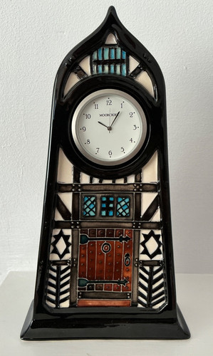 Moorcroft tudor house clock - moorcroft,