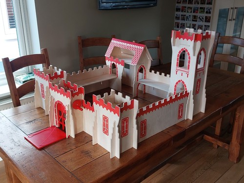 Wooden toy castle fort - castle,