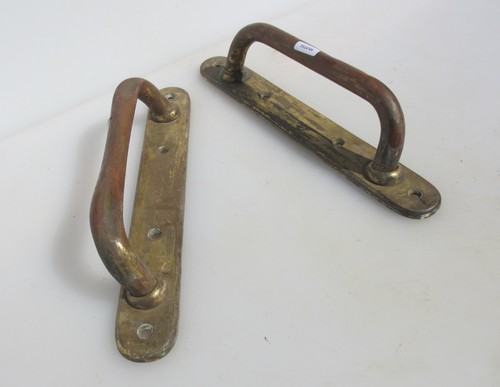 Vintage brass door handles - vintage,