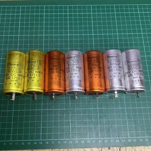 Vintage plessey 5000uf 18v - plessey,