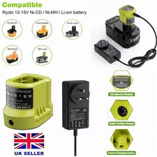 Charger For Ryobi One+ Plus P108 Li-ion 18V Battery RB18L40 RB18L50 P105 UK Plug