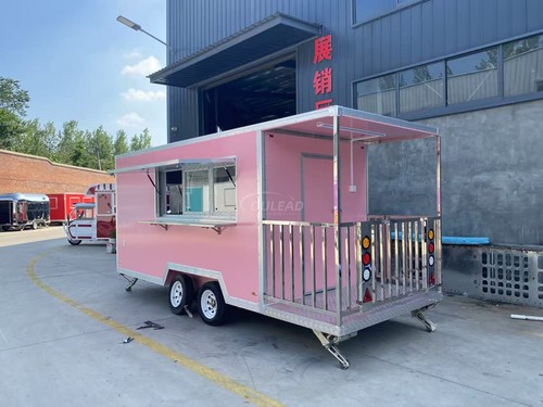Pink mobile food - food, trailer