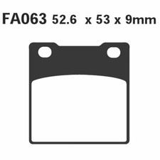 PAIR OF PADS EBC FA063 FOR