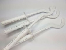 4X Universal Designer Radiator Wall Mount Brackets (White) With Free Fixing Kit