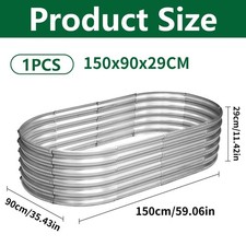 Garden Raised Bed Galvanised