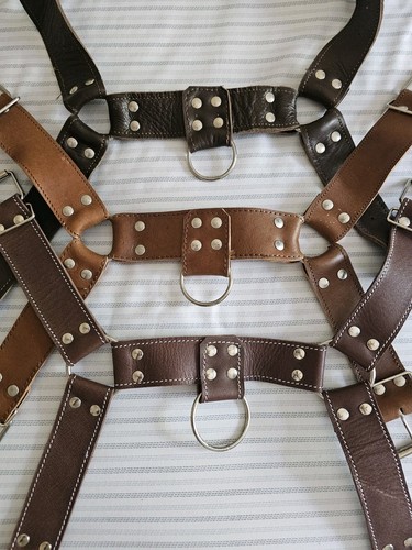 Men random one brown leather - brown,