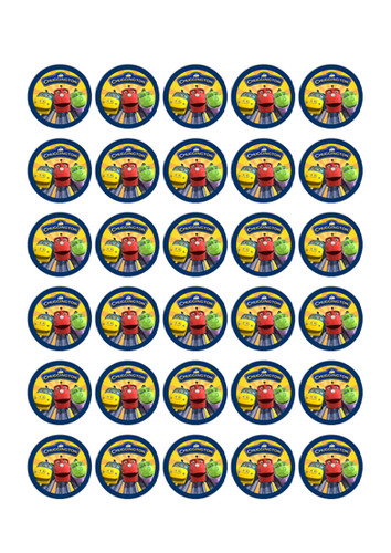 Pre cut edible chuggington - edible,