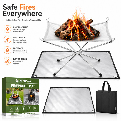 Portable foldable fire - portable,