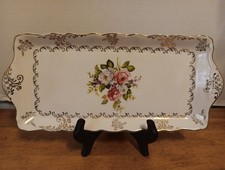 James Kent, Old Foley,England, Sandwich Tray  Harmony Rose