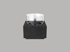 Erica 12 Mgo Black Ceramic/Betonkeramik Table Fire Tenderflame 12, 5x12, 5x13cm