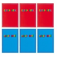 6 x LARGE SCRAPBOOKS 32 PAGE SCRAP BOOKS RED & BLUE LAMINATED COVERS A4+ 31cm
