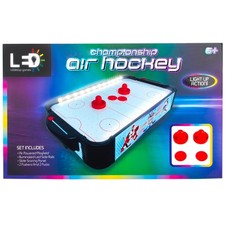 LED Championship Air Hockey Set Electronic Air Hockey Table Game