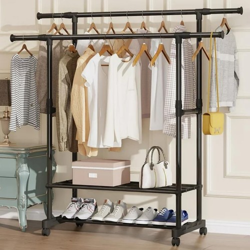 Heavy duty double clothes rail - double,