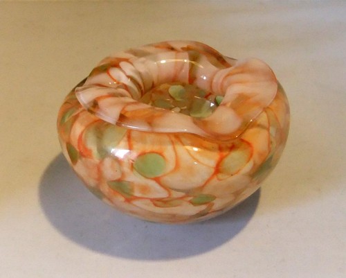 Vintage murano pink mottled - murano,