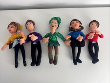 The Wiggles Set Of 5 Dolls Small Soft Plush Toys Rare Bundle Collection HTF