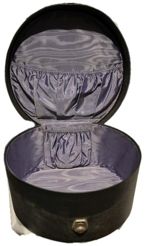 Vintage black round vanity - vintage,