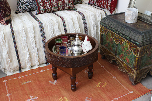 Moroccan berber round table - moroccan,