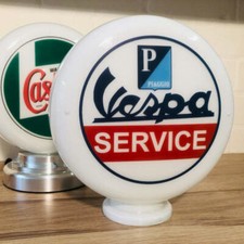 Vespa Service Gas Pump Globe, Oil and Petrol Memorabilia, Scooters