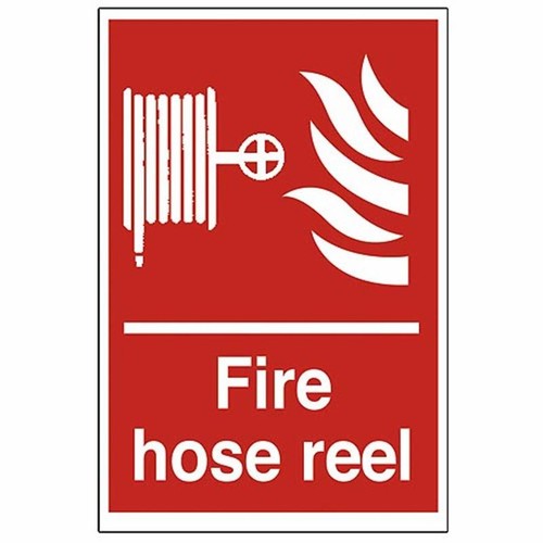 Fire hose reel sign - reel,