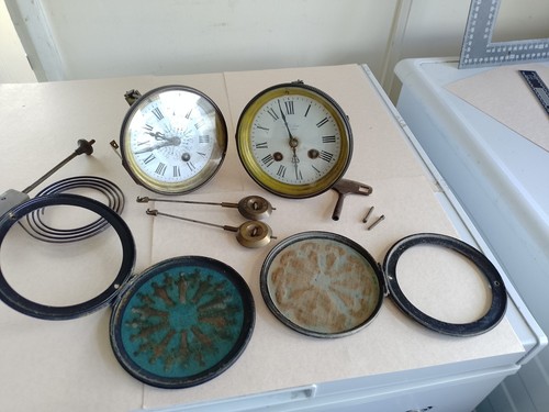 Two vintage clock - vintage,