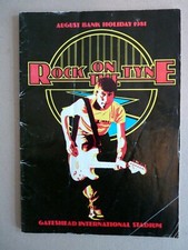 U2  RARE EARLY PROGRAMME 1981 Rock On The Tyne Festival Uk