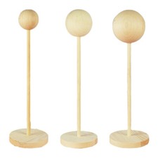 Wooden Wig Stand Hat Storage