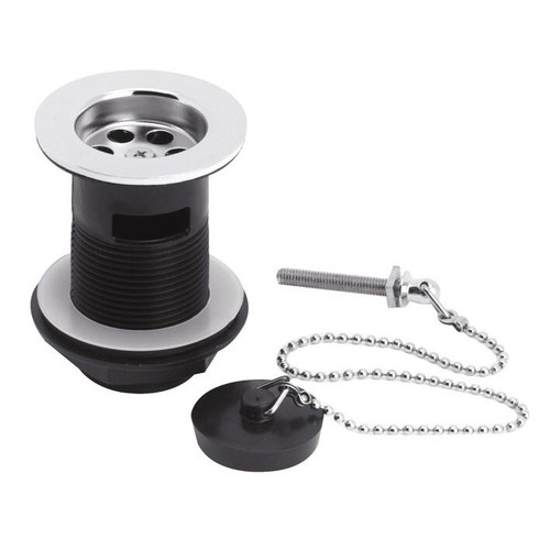 Nuie slotted basin waste - slotted, plug