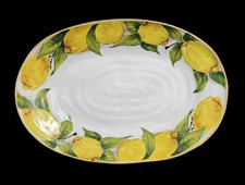 Bizzirri Handmade Italian Lemon Oval Serving Platter