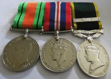 WW2 TERRITORIAL MEDAL GROUP 3 W.O. CL.2 WAKLY 7th DEVON REGT 2nd AWARD BAR