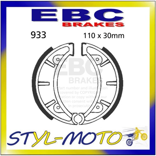 933 rear brake pads ebc - rear,