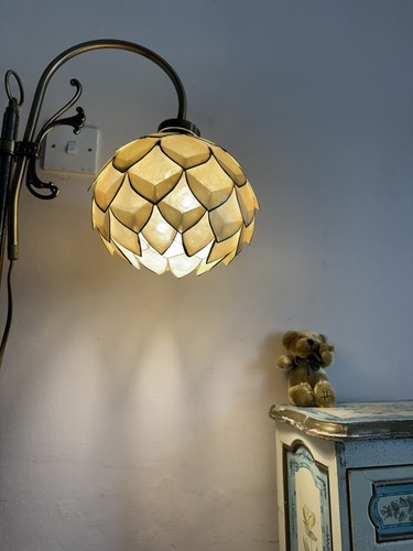 Vintage capiz shell - capiz, artichoke